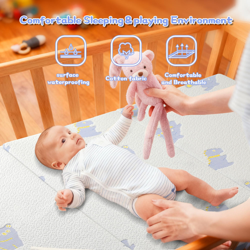 Jelumonpe animal jacquard cover design stimulates imagination during play.
