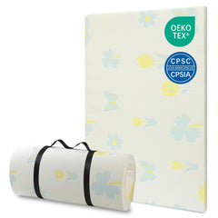 Jelumonpe pack n play mattress 38x26 foam 1.5 inch supports baby's sleep on the go