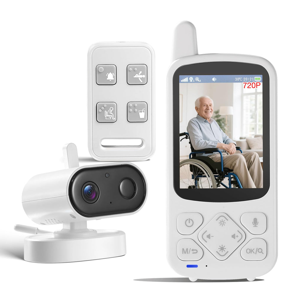 JEMXITG Elderly Monitor camera view enables remote care and two-way talk.