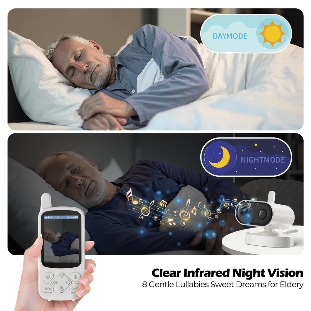JEMXITG Auto infrared night vision for clear nighttime monitoring.
