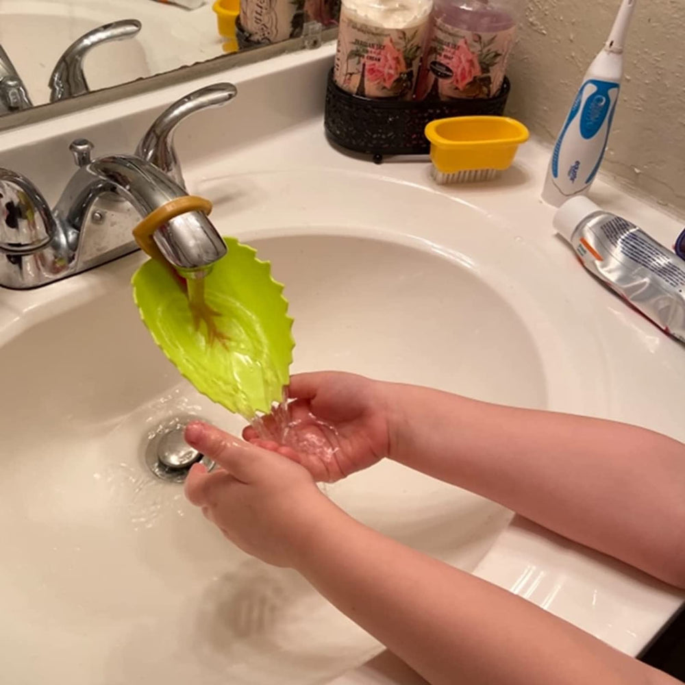 Jenbode faucet extender materials silicone plastic highlights safe, durable design for curious toddlers.