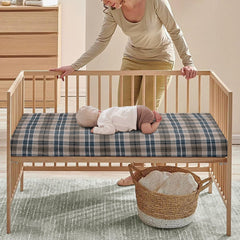 JEPFEIXIA checkerboard pattern adds a stylish nursery backdrop for photos.