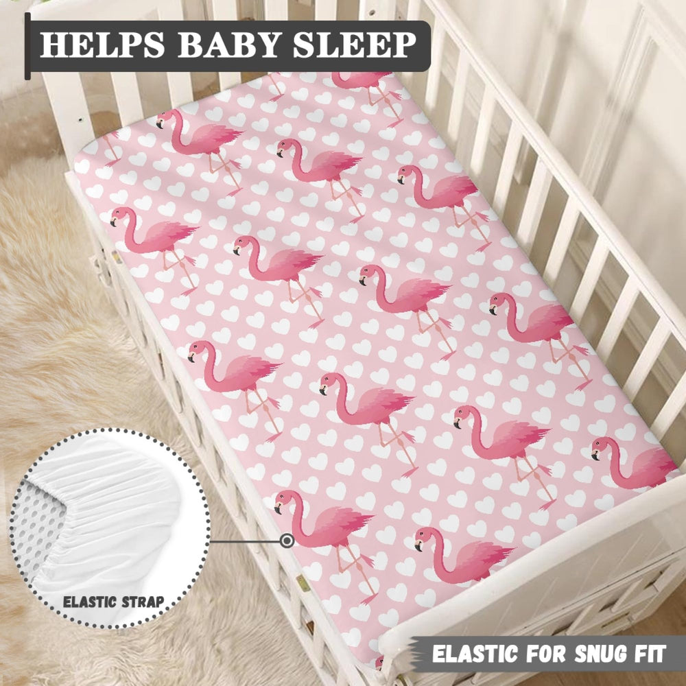 JEPFEIXIA colorful tropical print creates a cheerful nursery backdrop.