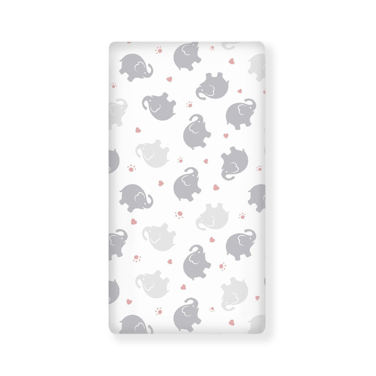 JEPFEIXIA elephant fitted sheet close-up of soft fabric for baby comfort