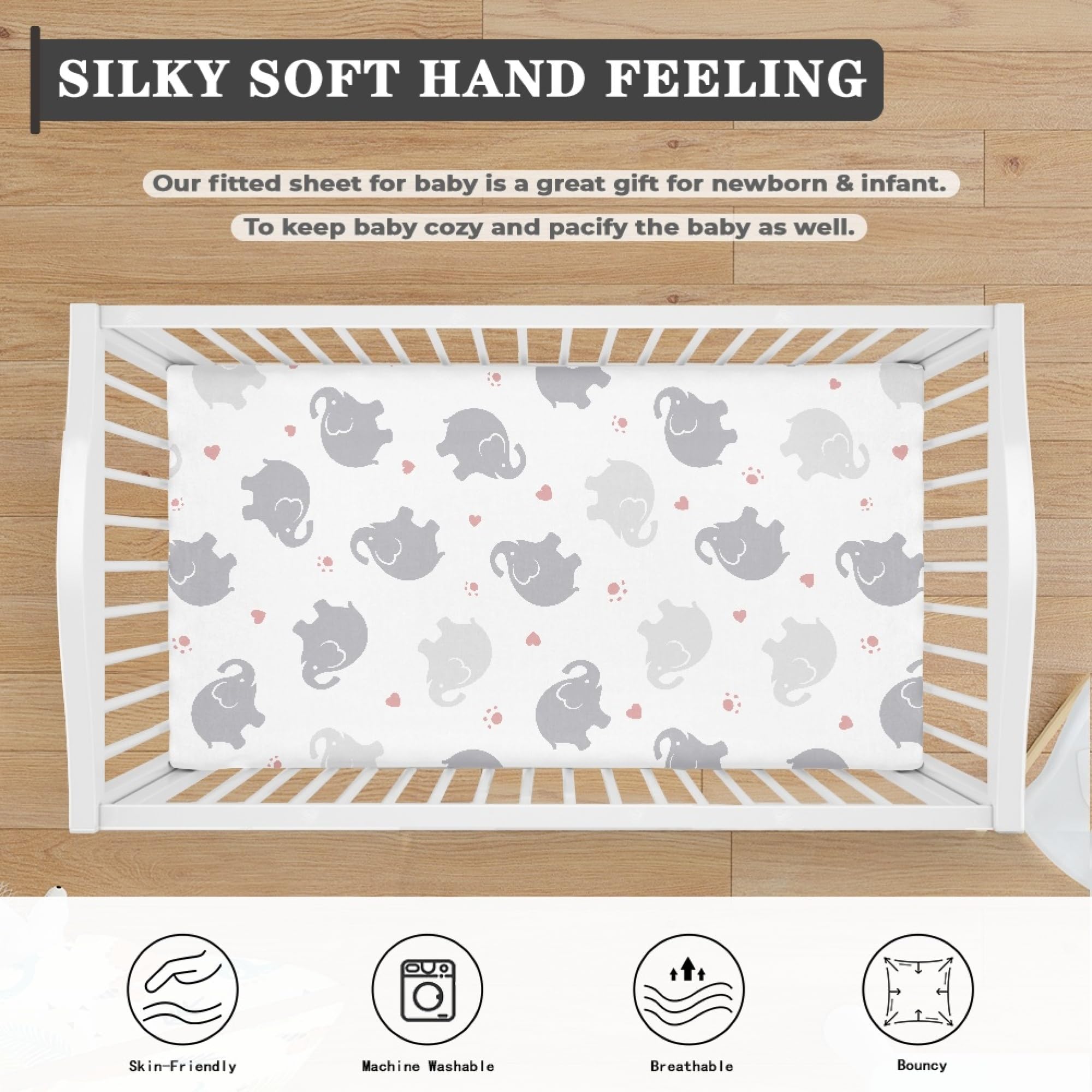 JEPFEIXIA fitted sheet elastic-band ensures secure mattress fit