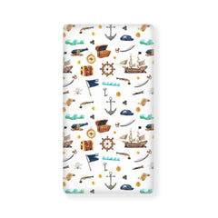 JEPFEIXIA watercolor pirate ship sheet top view shows soft breathable comfort