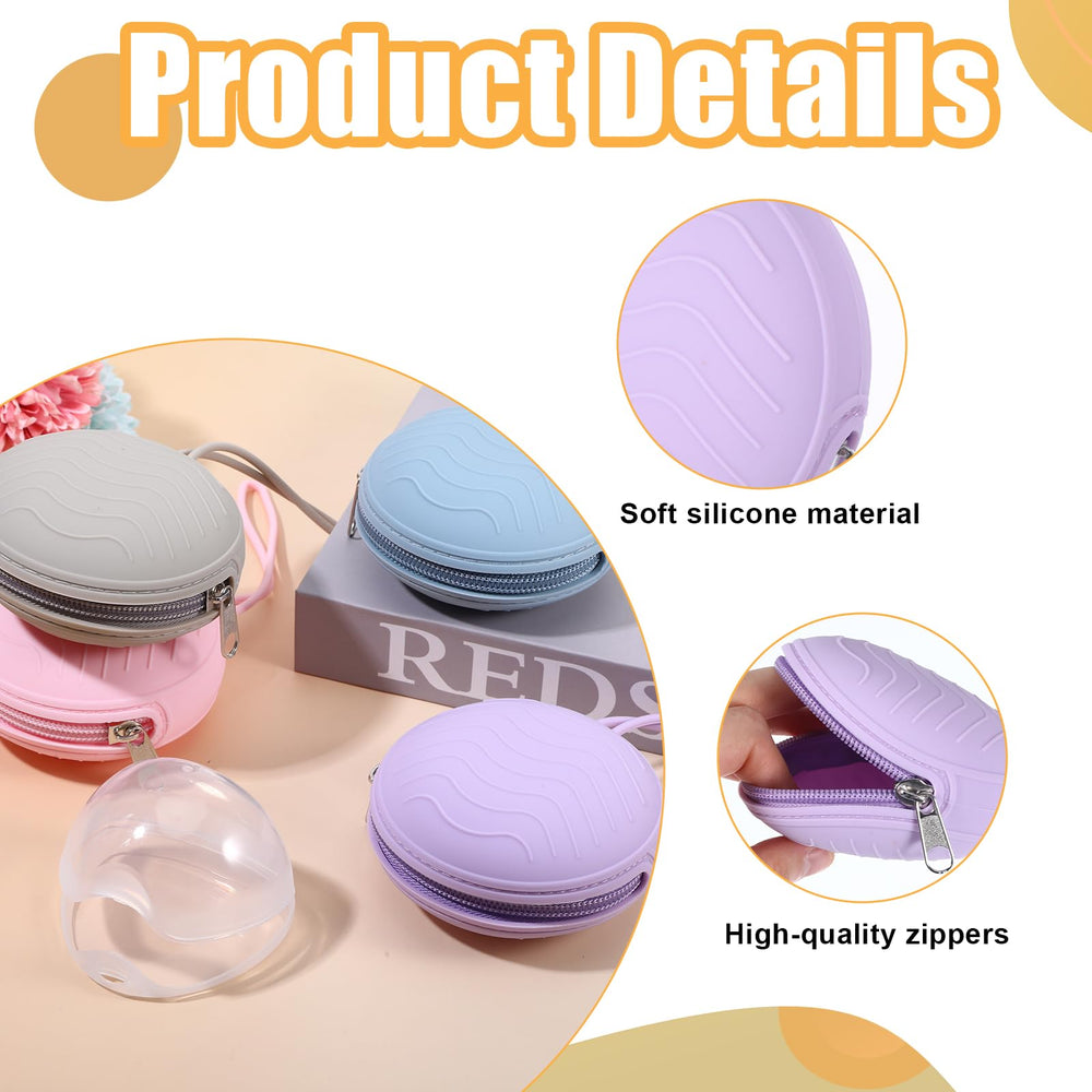 Jeqqinuz pacifier holder case shows two pacifiers inside for organized outings.