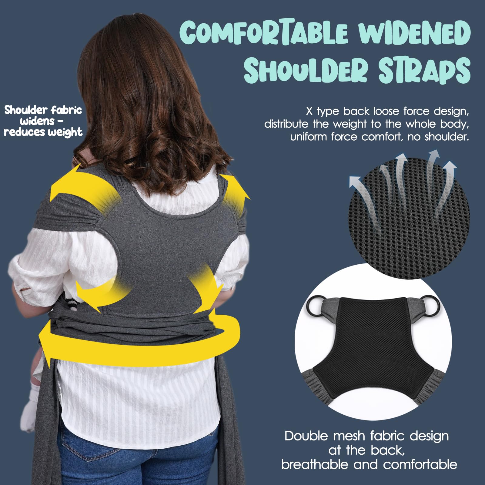 Jeroray baby wrap sling storage bag makes it easy to store.