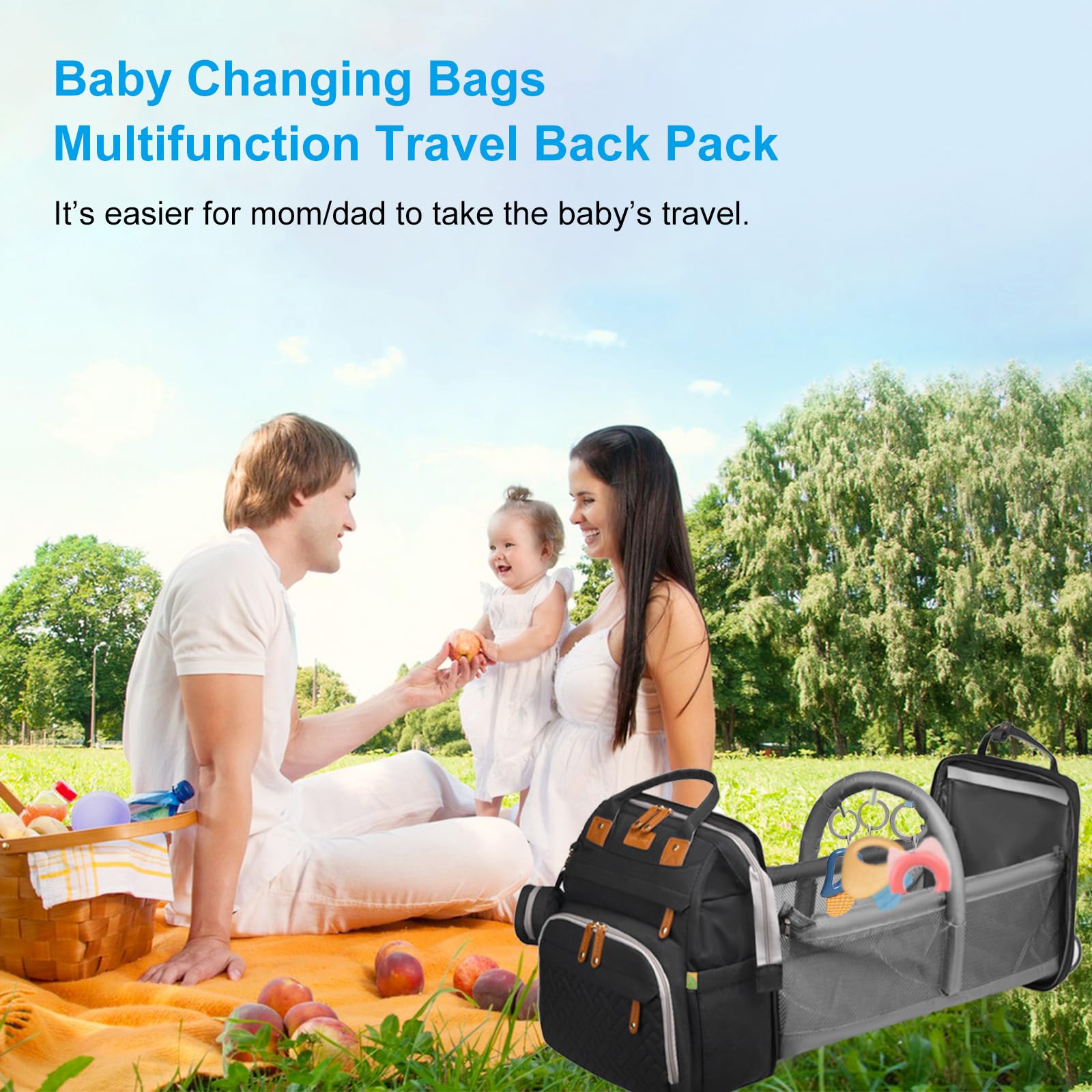 Jeryswet diaper bag gift-ready design suits new parents and baby showers.