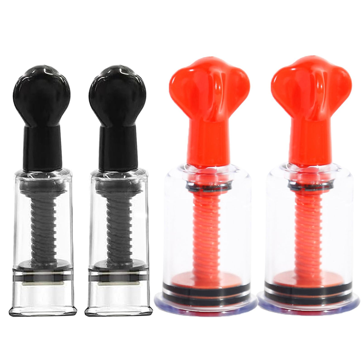 Jesakmie nipple suckers black cup front view—compact design for flat inverted nipples aiding latch.