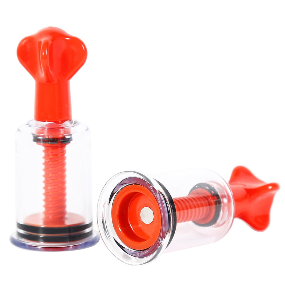 Jesakmie nipple suckers packaged set—includes two black and two red cups for versatility.