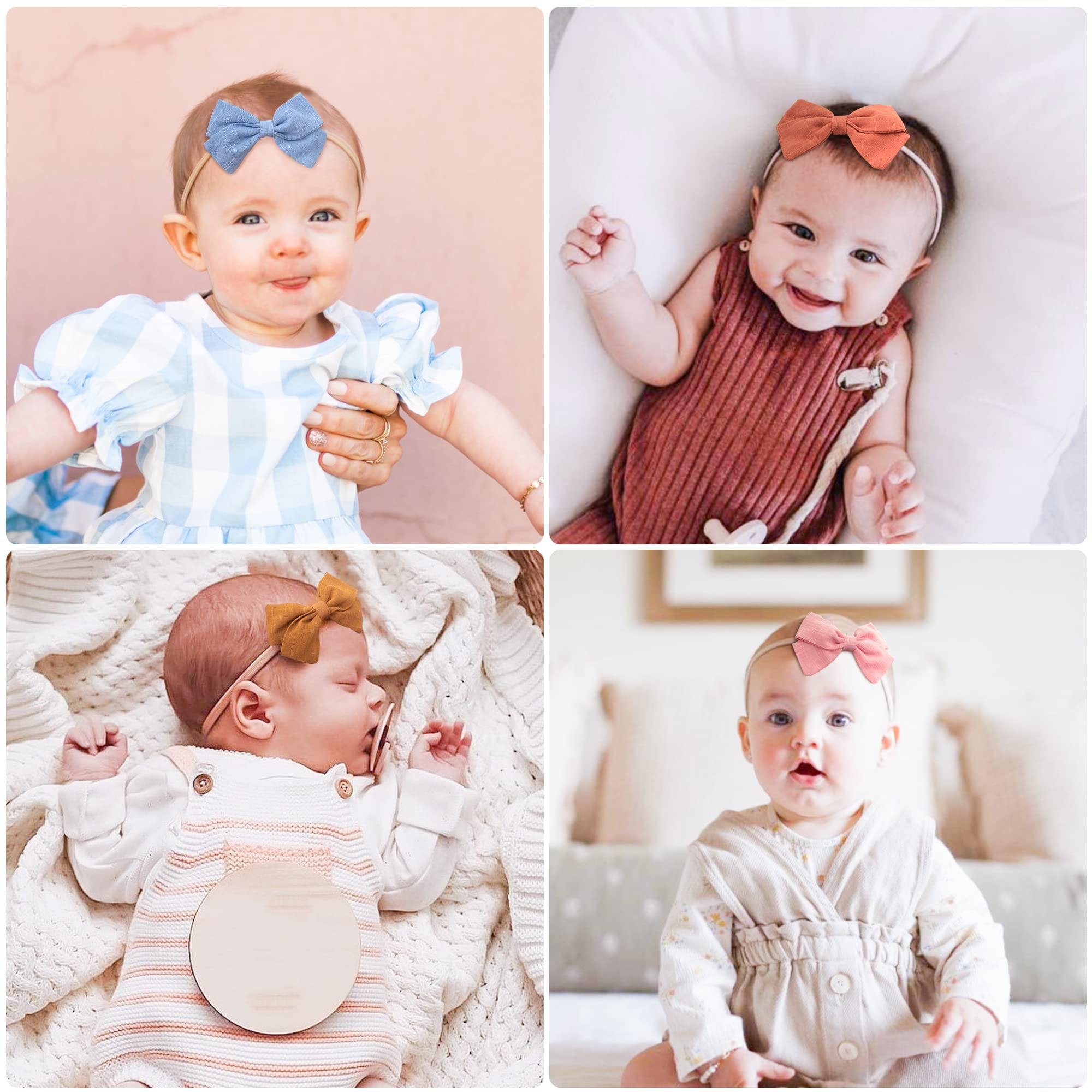 Jesries linen bows texture closeup highlights natural fibers and handcrafted gentle touch