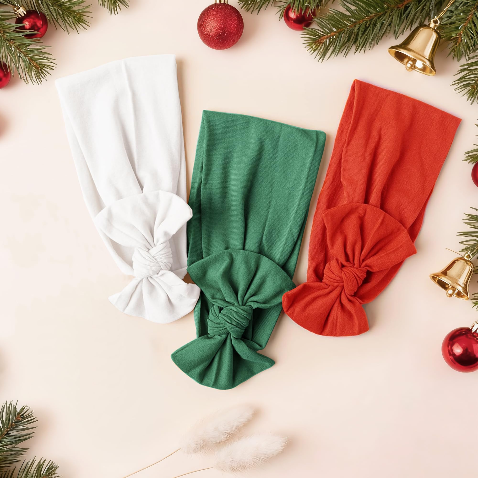 Jesries newborn headbands made of soft nylon provide gentle stretch for sensitive skin