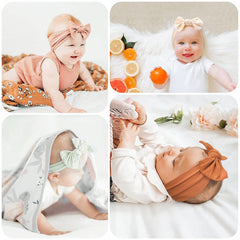 Jesries soft nylon material headbands for newborn skin comfort