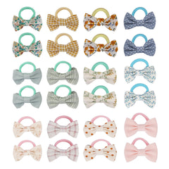 JESSCAT baby hair ties with bows in assorted colors for daily looks