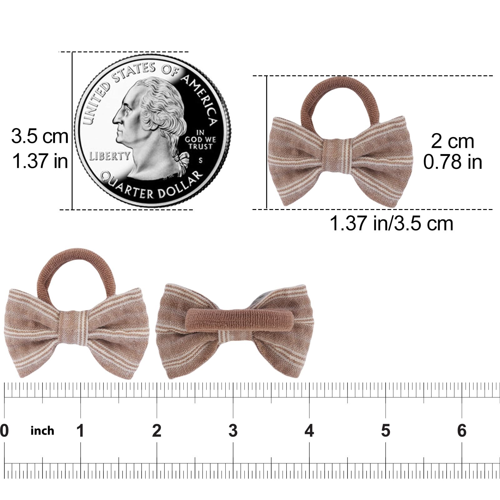 JESSCAT baby hair ties bows color variety showcased for playful outfits.