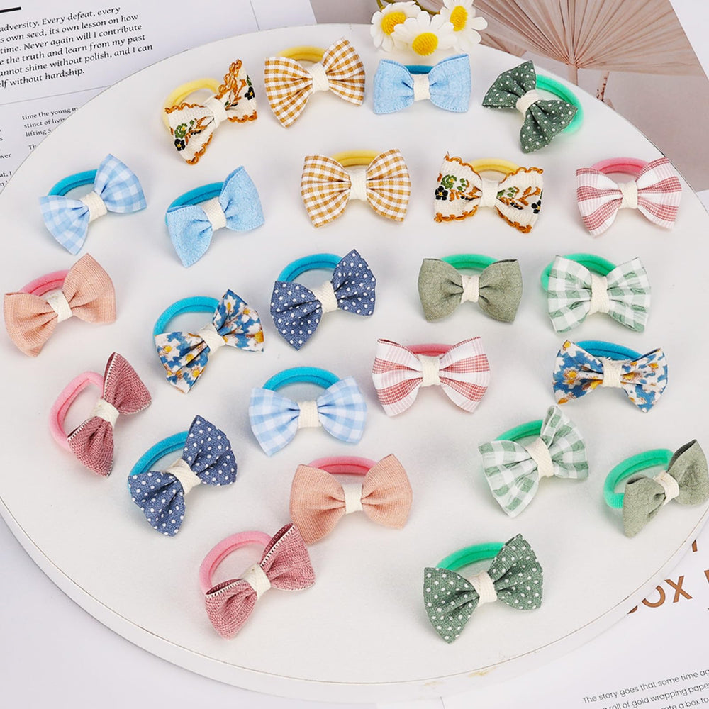 JESSCAT 24-piece set elevates everyday outfits with timeless bows for instant photo-ready charm.