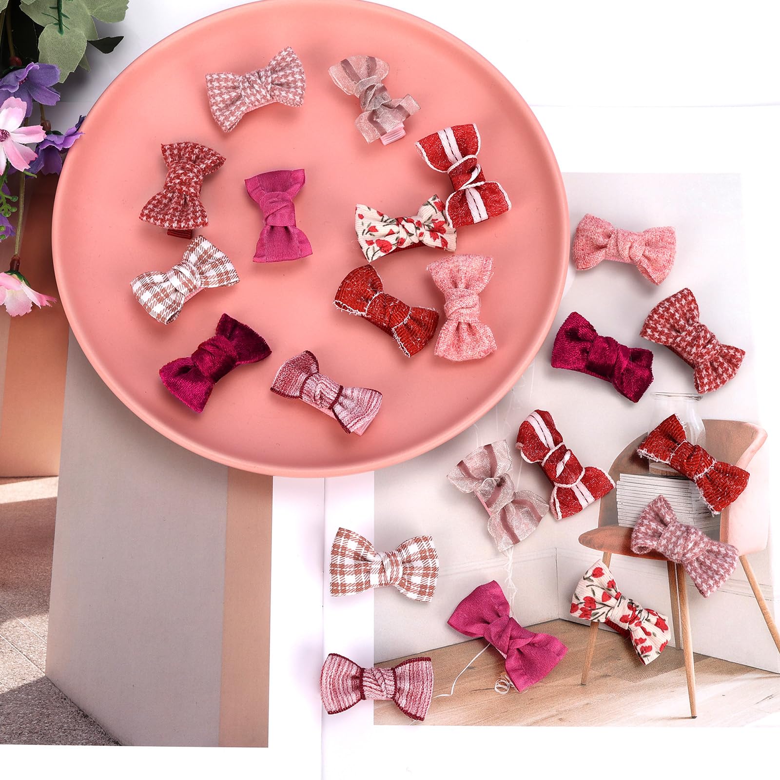 JESSCAT fabric bows comfort—handmade with cotton ribbon for gentle contact with hair.
