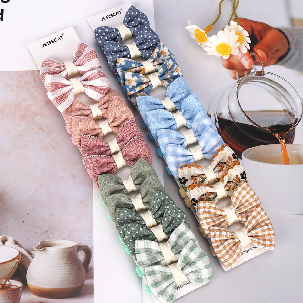 JESSCAT bow hair ties arrive ready for gifting at birthdays or baby showers.