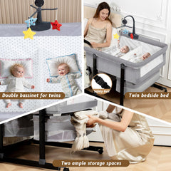 Jestonten twin bassinet mosquito-net blocks insects for peaceful sleep