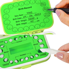 Jetec baby fetal hair container secured for keepsake hair samples