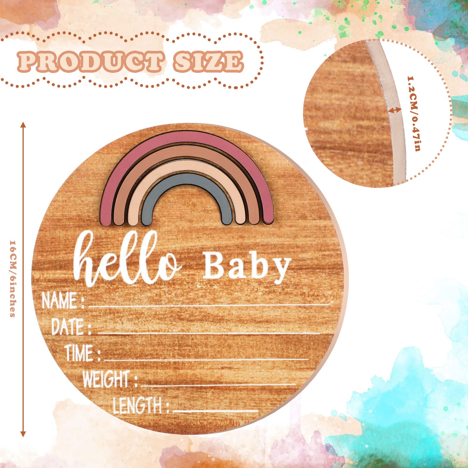Jetec baby name sign and marker pen record birth details neatly.