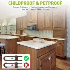 Jetec locks are adjustable up to 4.7 inches apart for knob styles