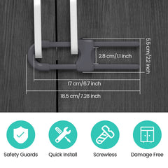Jetec cabinet locks adjustable knobs demonstrates spacing up to 4.7 inches