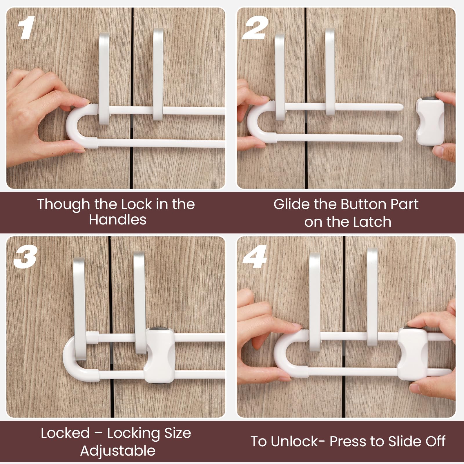 Jetec cabinet locks feature childproof design for everyday safety