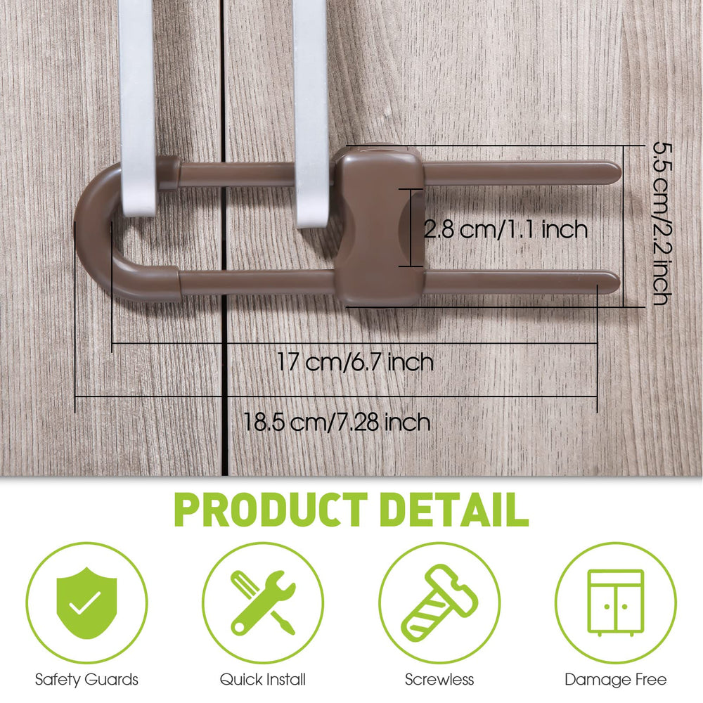 Jetec cabinet locks keep curious kids and pets away from cabinets