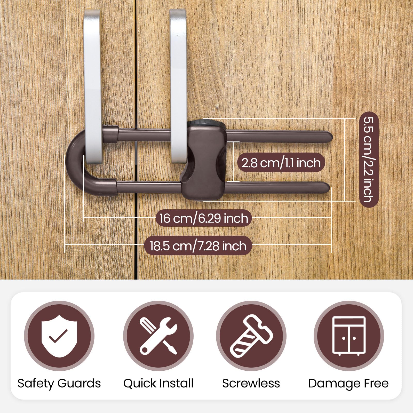 Jetec cabinet locks installation demo shows tool-free setup