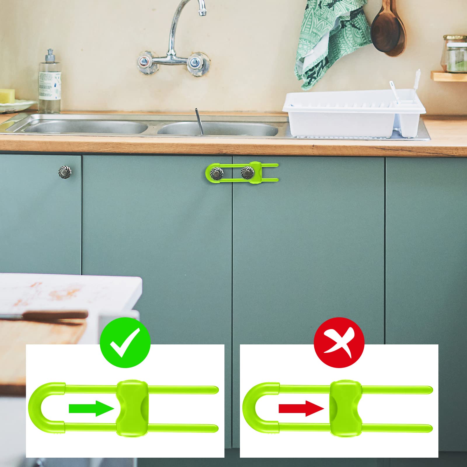 Jetec cabinet locks slim design blends with decor while keeping children safe