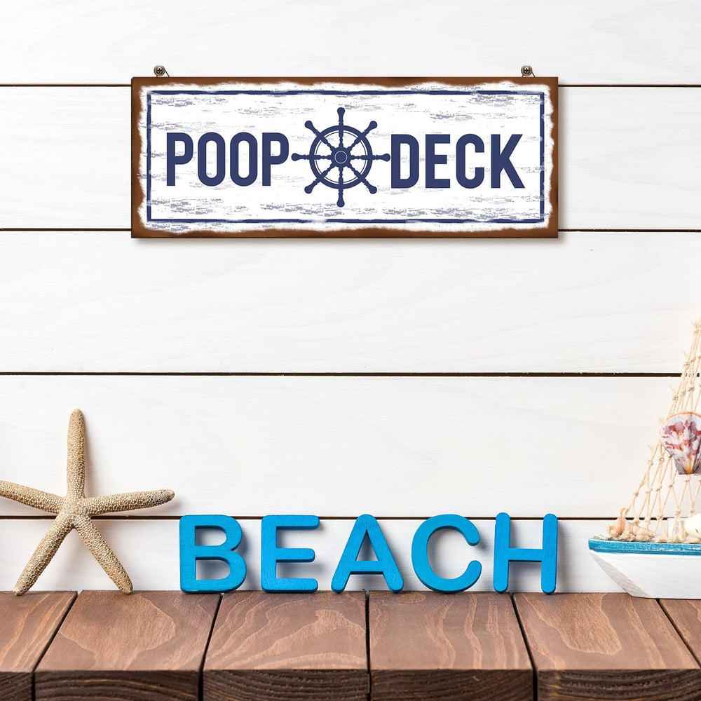 Jetec nautical bathroom decor in an ocean-coastal themed bath setup