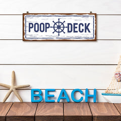 Jetec nautical bathroom decor in an ocean-coastal themed bath setup