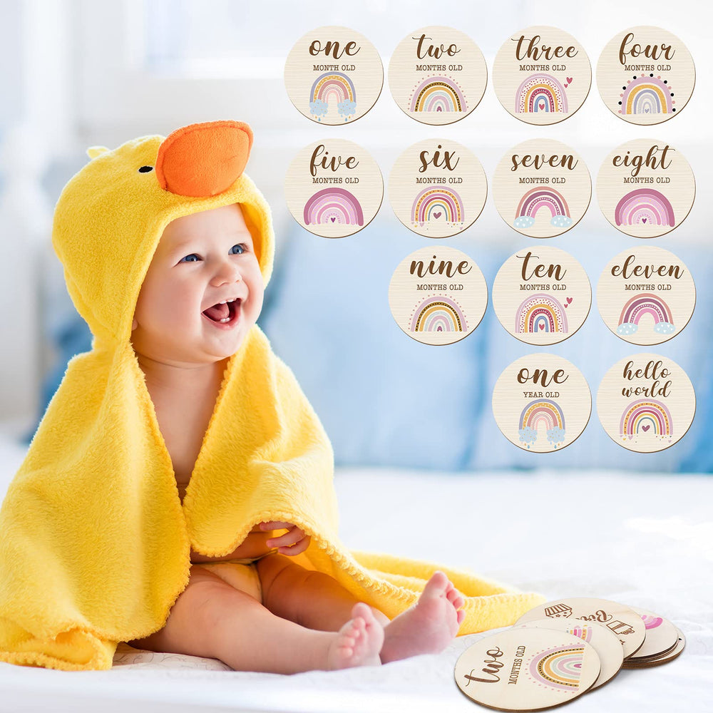 Jetec newborn photo prop wood disc DIY kit for memories