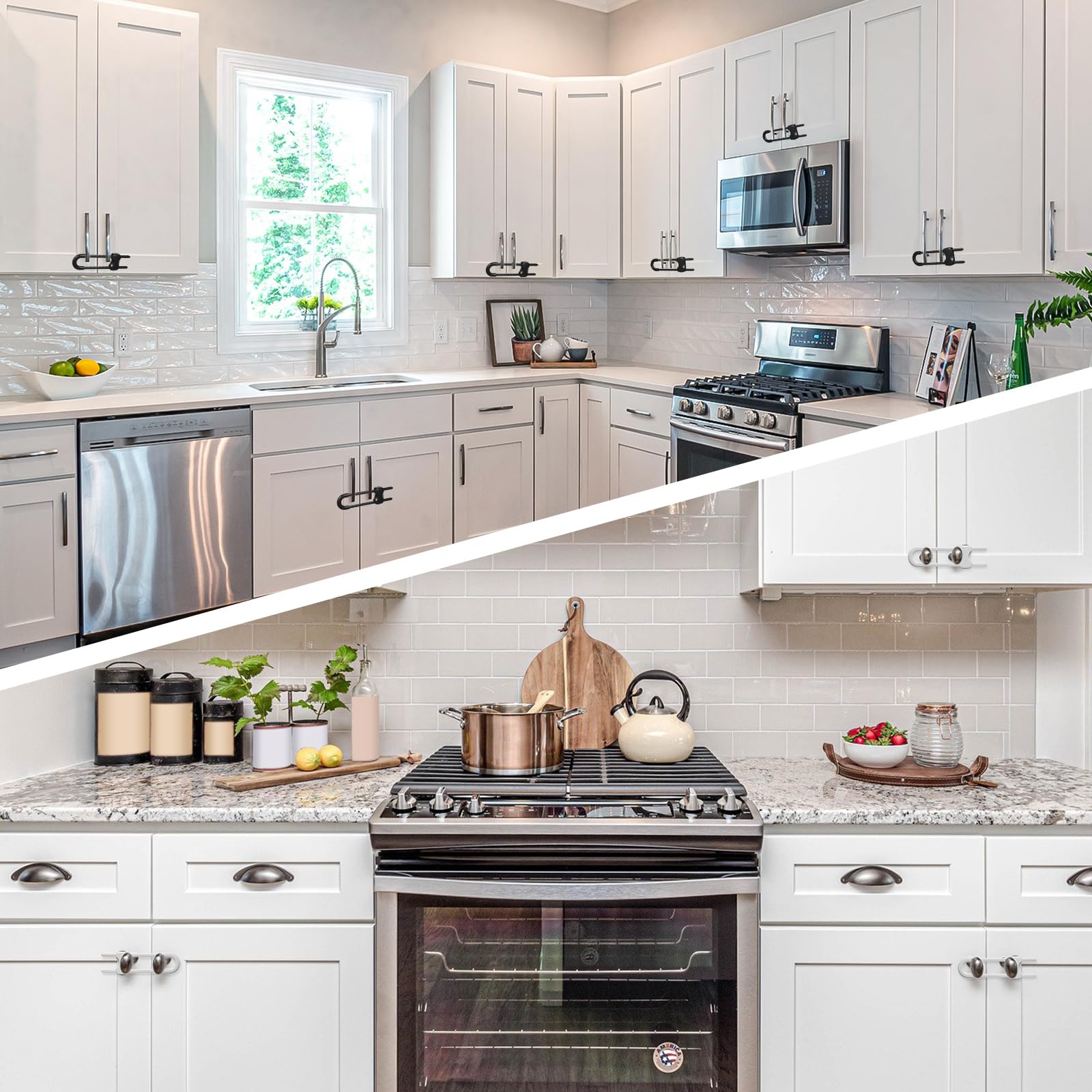 Jetec sleek slender design blends with furniture while keeping latches unobtrusive.