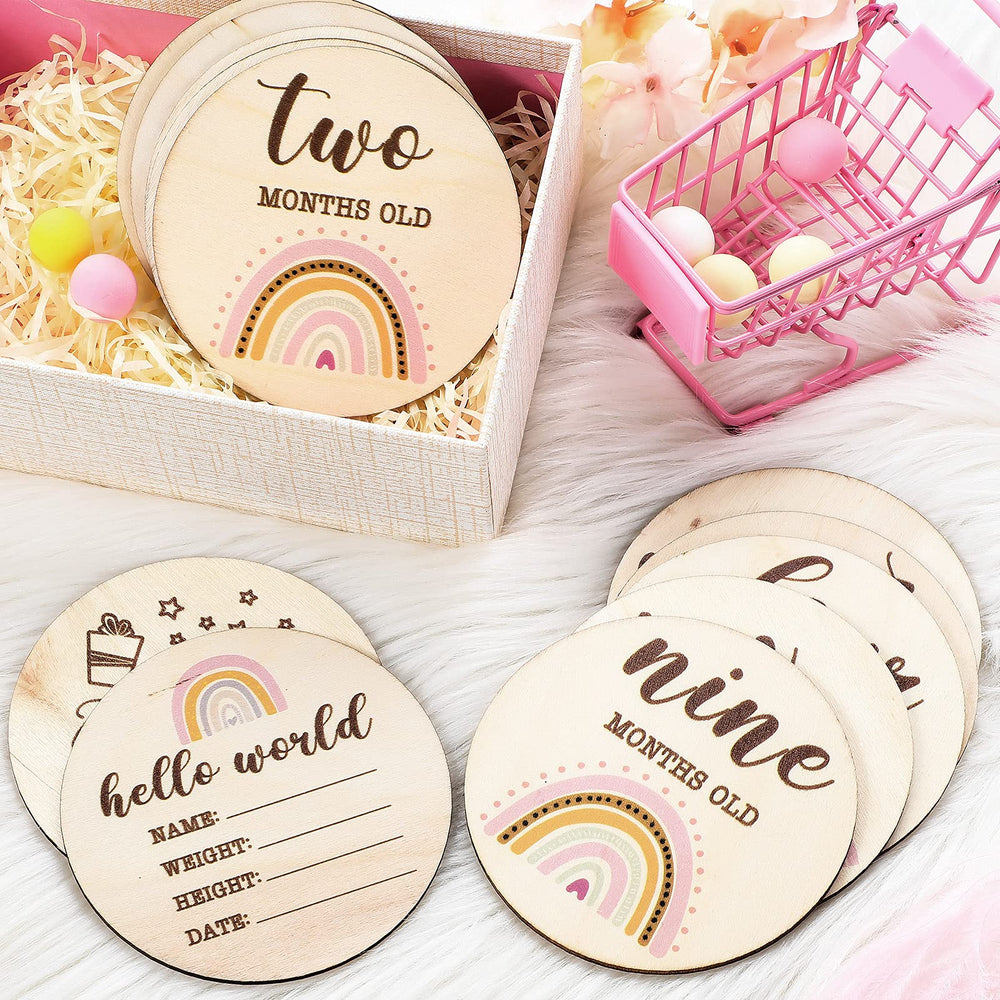 Jetec wood disc 10cm diameter with smooth edges for newborn shoots
