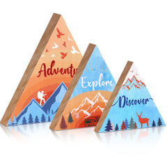 Jetec wooden mountain decor adventure wall sign adds rustic inspiration to living spaces