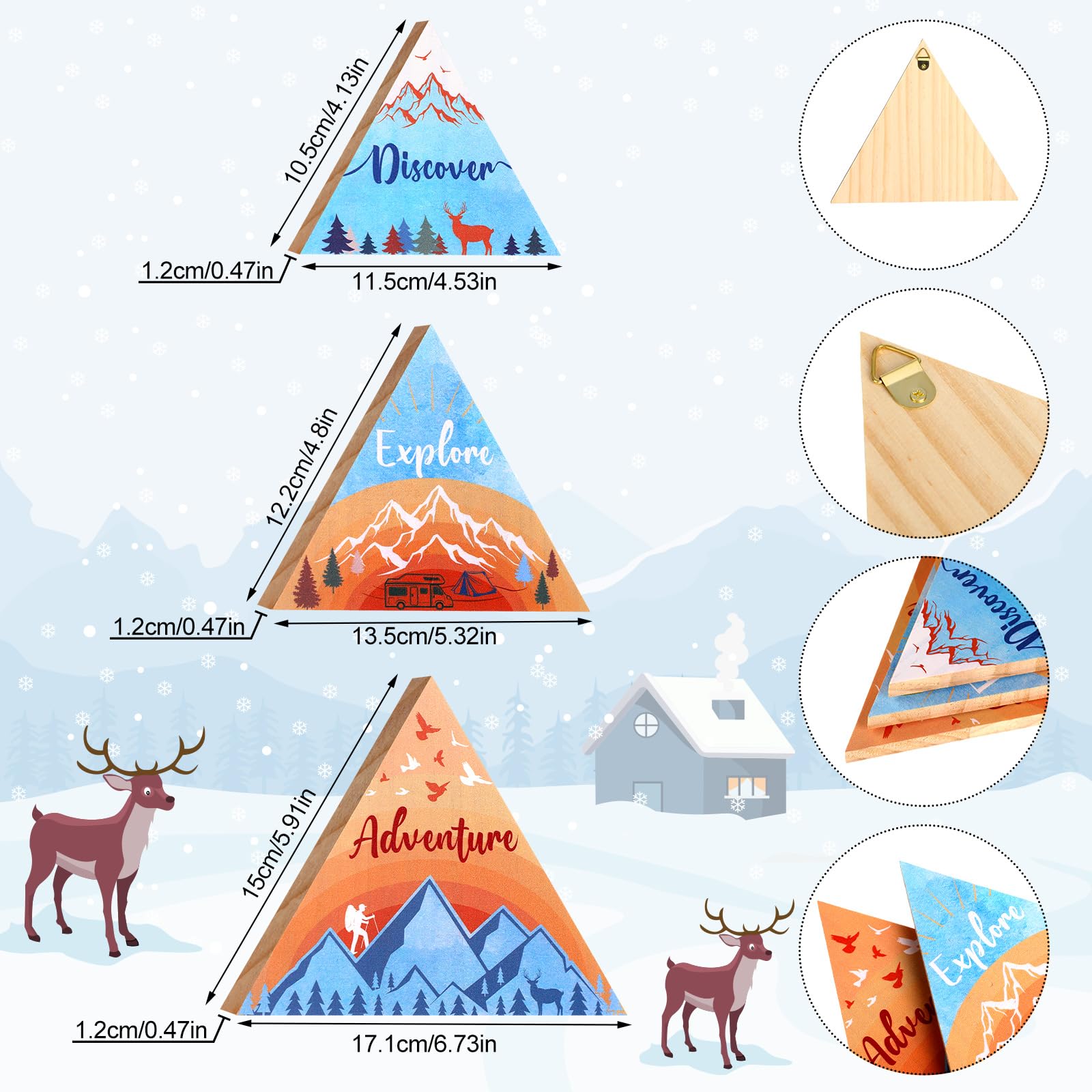 Jetec wooden mountain decor discover wall sign sparks curiosity in kids' spaces
