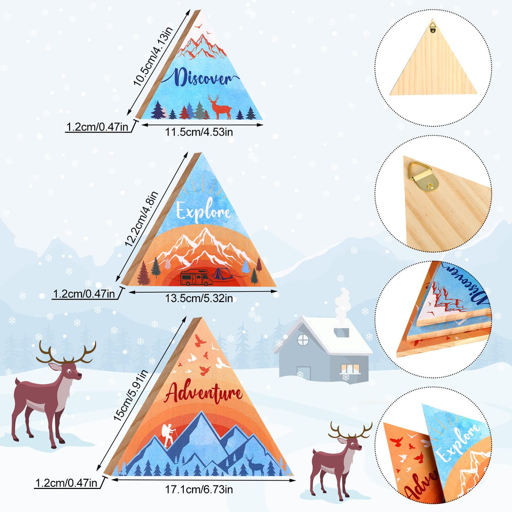 Jetec wooden mountain decor discover wall sign sparks curiosity in kids' spaces