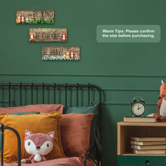 Jetec forest themed decor brightens a child bedroom with playfulness