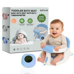 JetFresh baby bath seat backrest supports upright seating during bath time