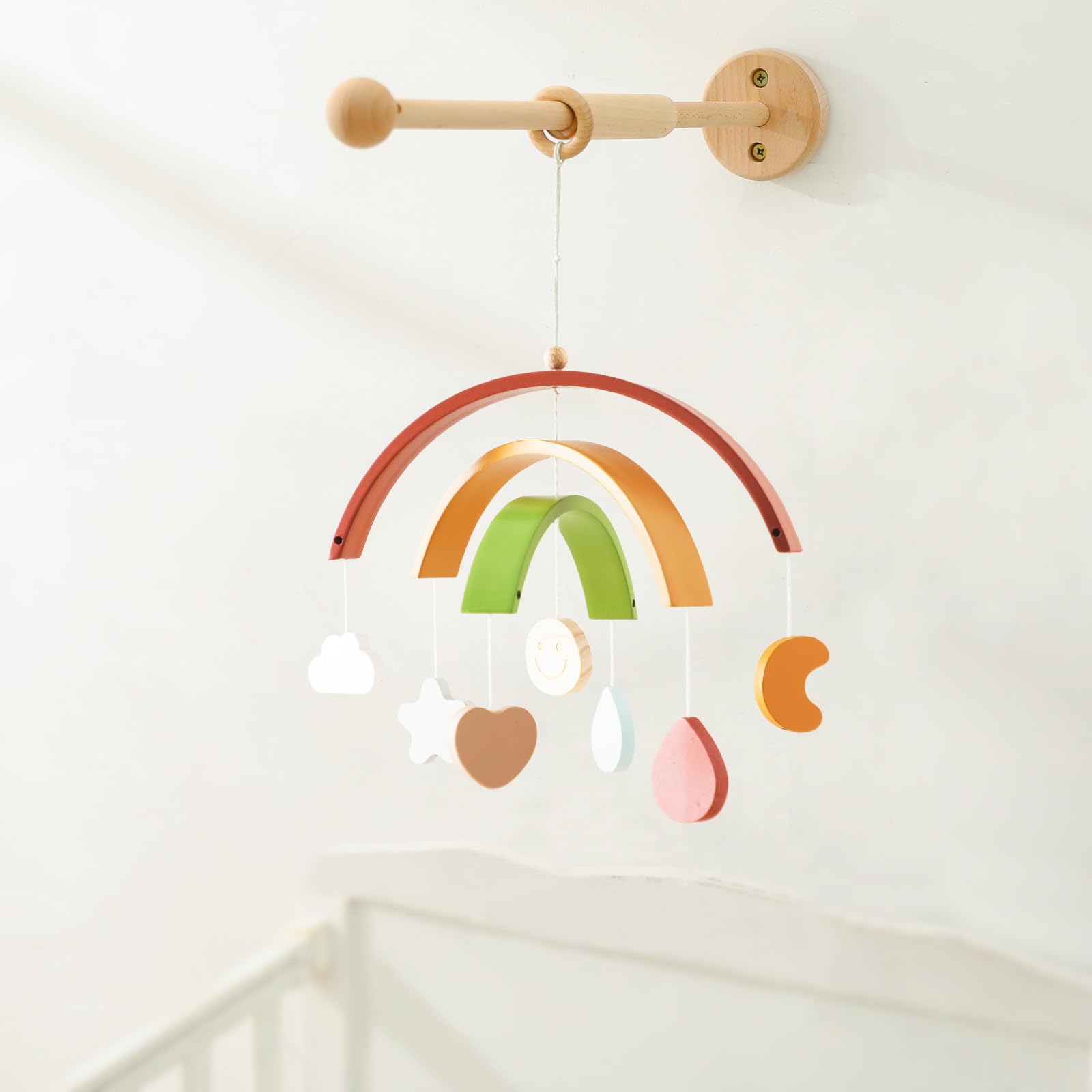 JETM·HH wooden crib mobile arm makes a charming baby gift for new parents.