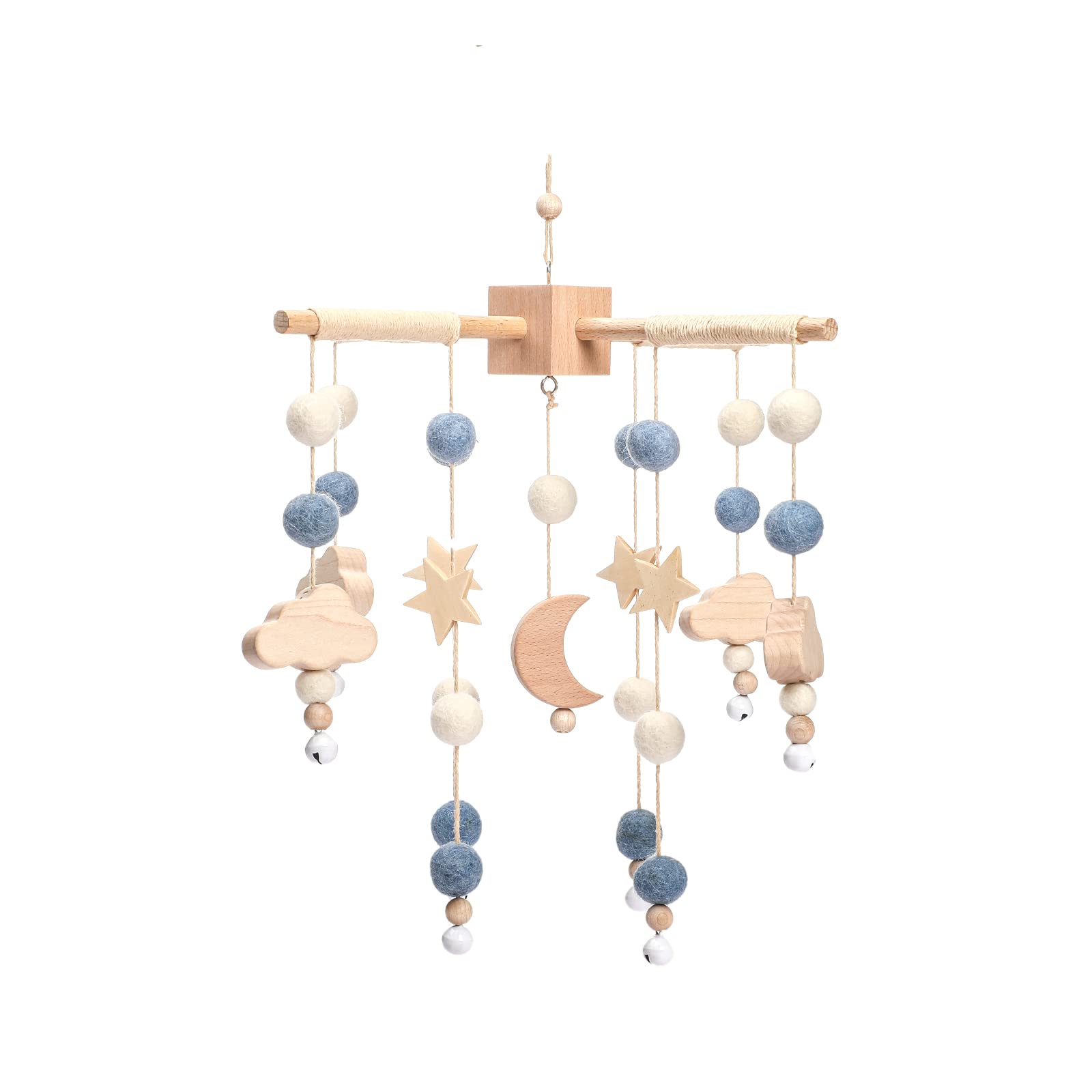 JETM·HH baby mobile star moon hanging promotes gentle tracking of visual stimuli