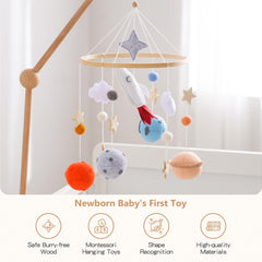 JETM·HH baby-mobile sway supports tracking and depth perception through soft, engaging motion