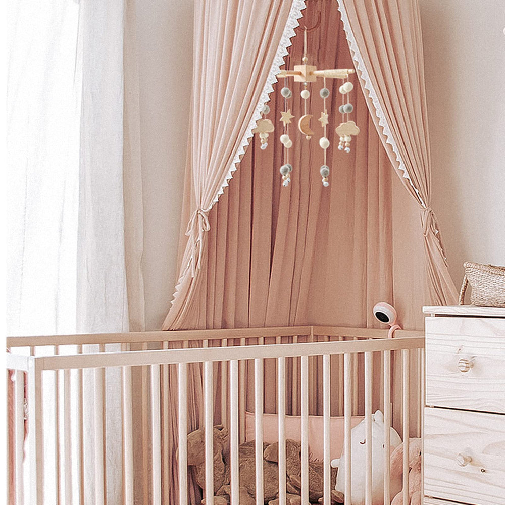 JETM·HH baby shower gift-ready mobile adds tasteful decor to a newborn's room