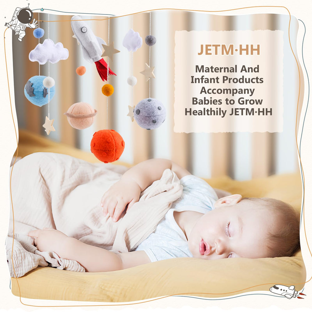 JETM·HH handmade crib mobile may vary slightly, adding unique charm to the nursery