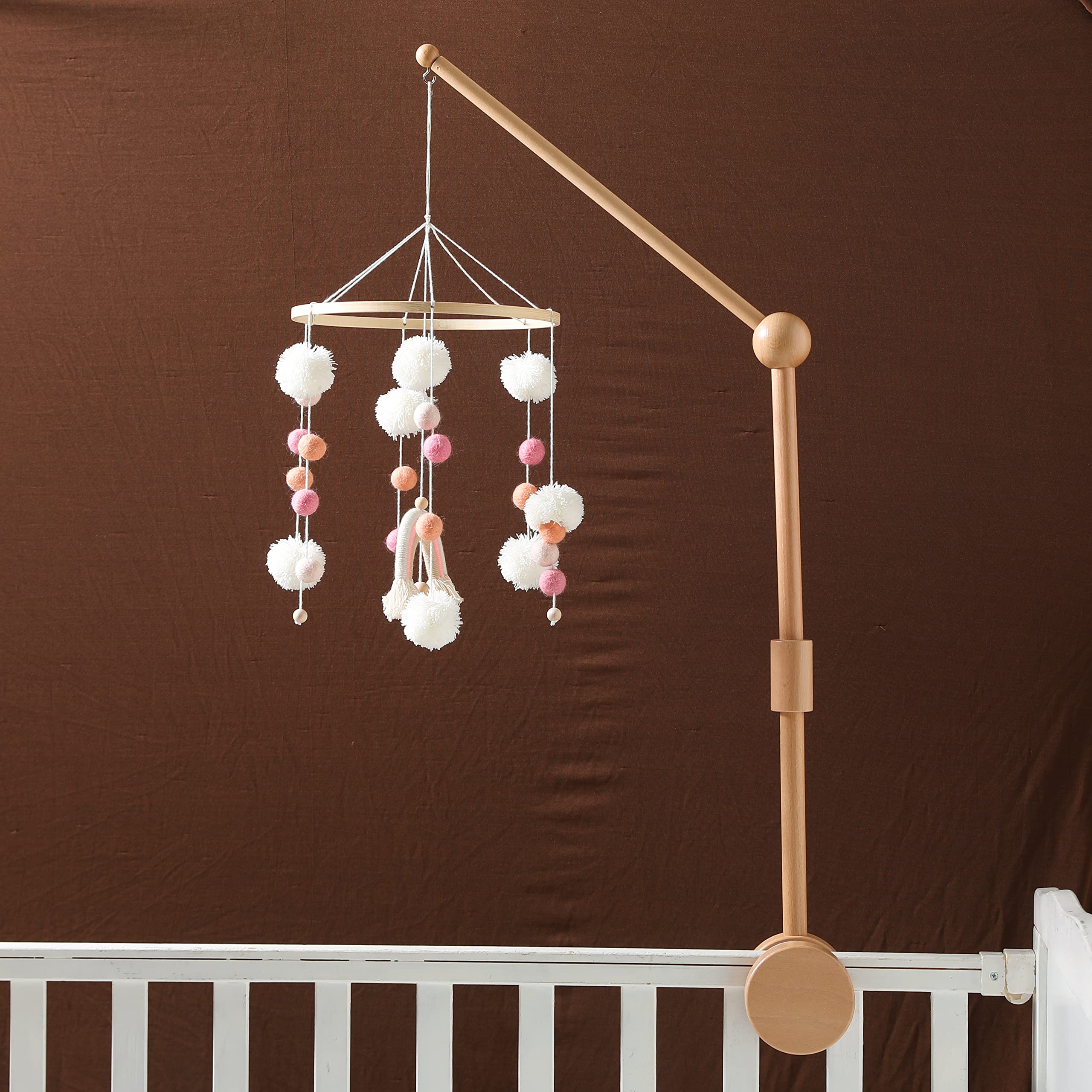 JETM·HH portable crib mobile arm for travel-ready use.