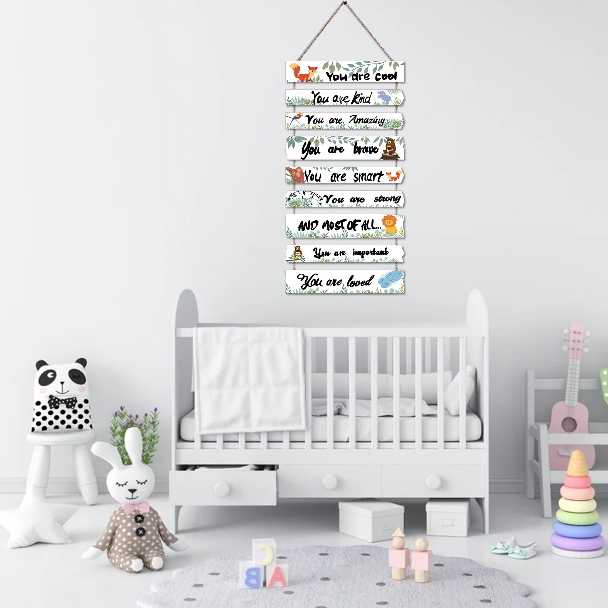 JEVUVU colorful animals wall decor inspires stories during quiet time and play.