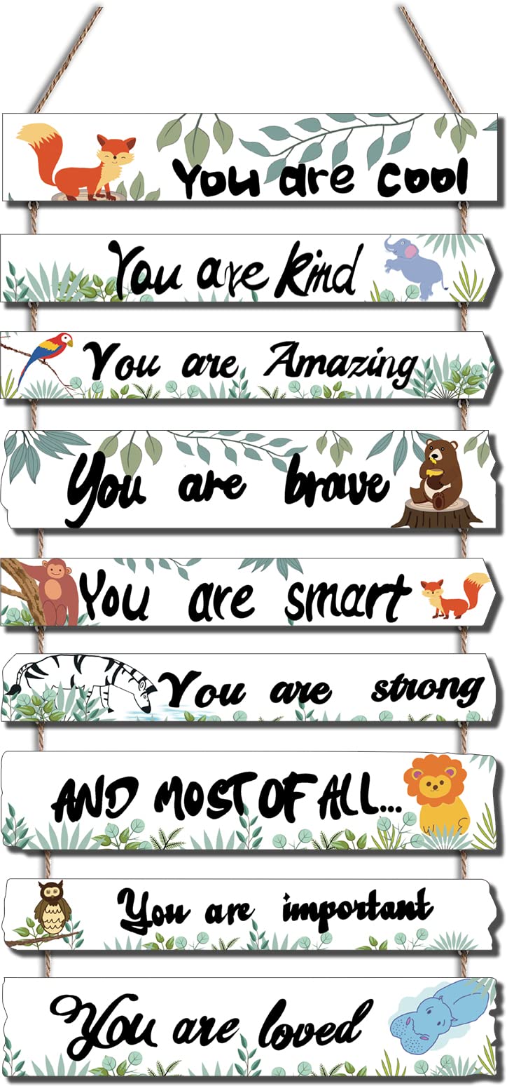 JEVUVU elephant and giraffe woodland wall decor for nursery, brightens space and sparks imagination.